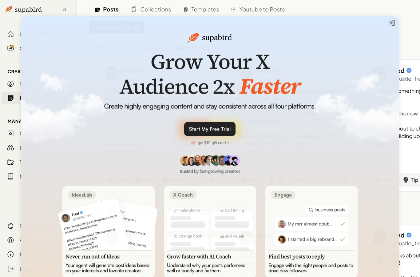 SupaBird landing page